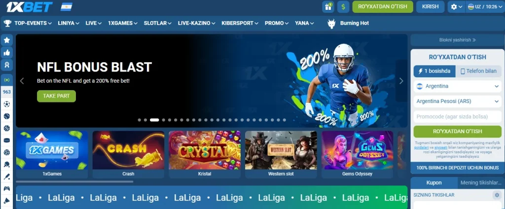 1xbet Uzbekistan - Rasmiy Sayt Onlayn Kazino
