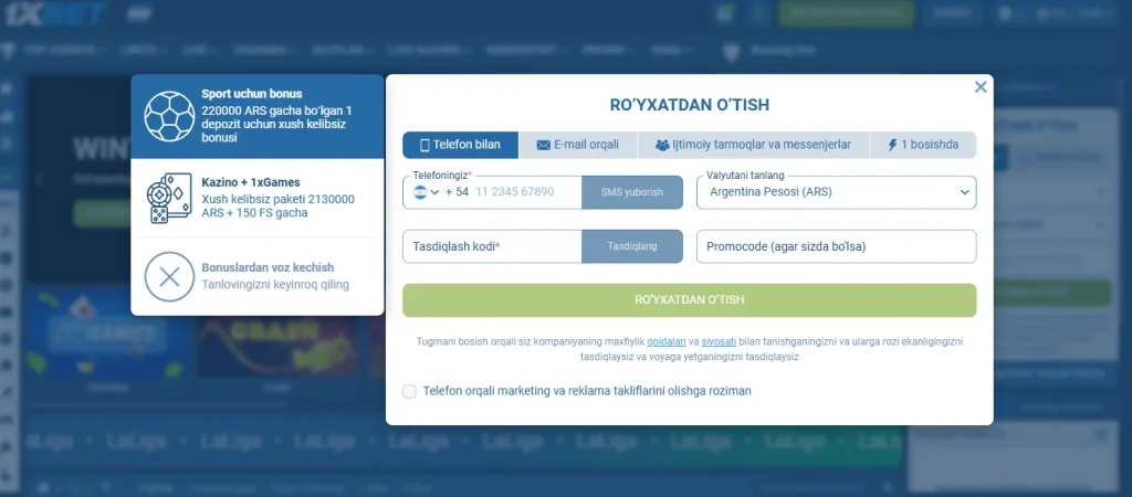 1xbet Uzbekistan - Rasmiy Sayt Onlayn Kazino