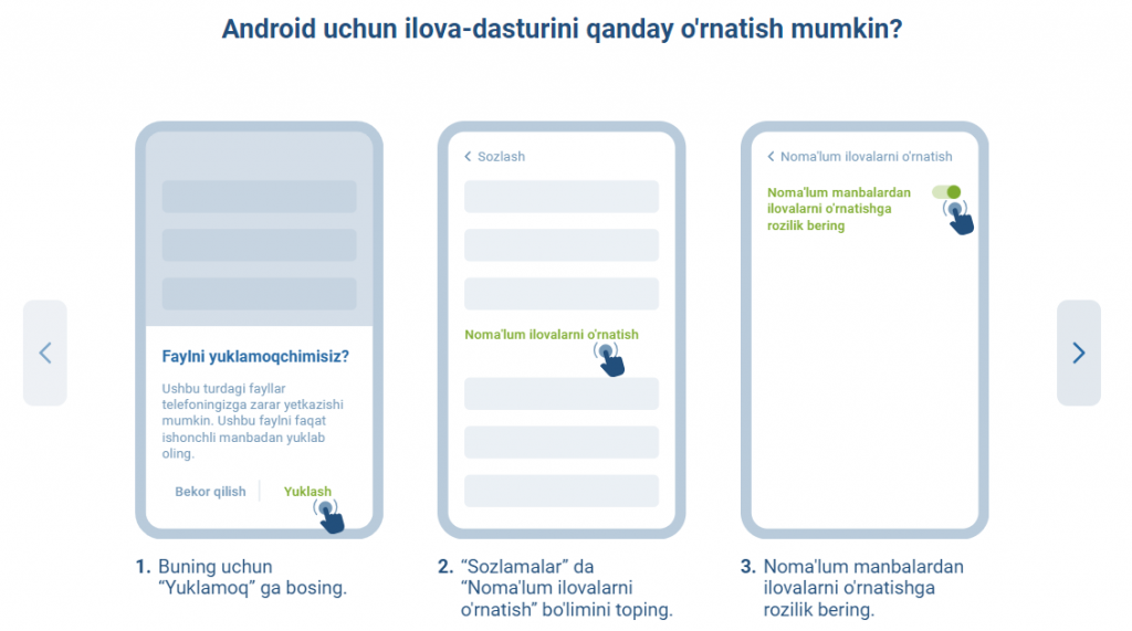 1xbet android apk yuklab olish va o'rnatish bosqichlari